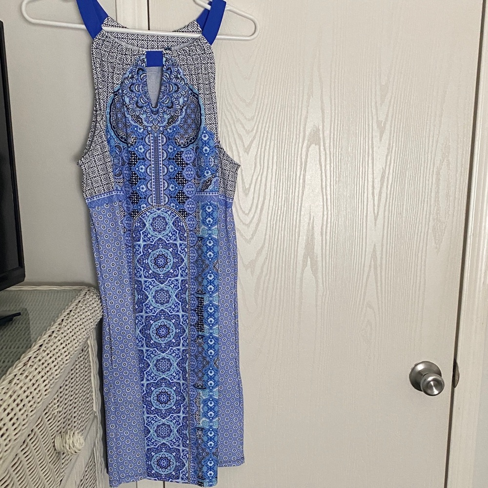 Cabana Life size Large beautiful shades of blue dress